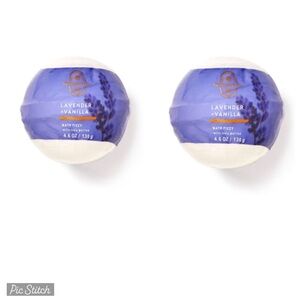 Bath & Body Works X2 AROMATHERAPY LAVENDER VANILLA Bath Fizzy Ball